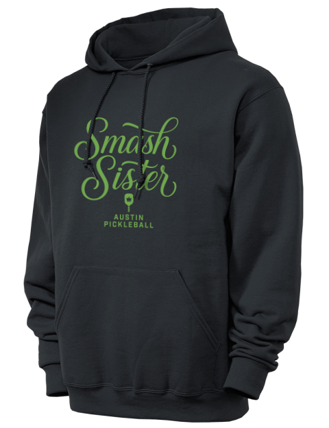 Pickleball Pretty Badass Unisex Hooded Sweatshirt