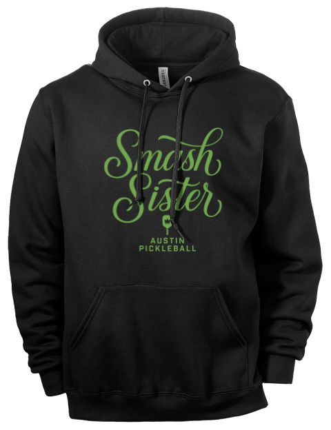 Pickleball Pretty Badass Eco Premium Unisex Hooded Sweatshirt