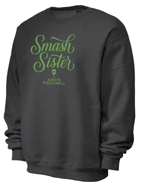 Pickleball Pretty Badass Unisex Crewneck Sweatshirt