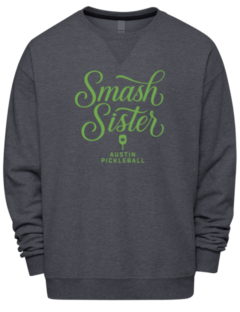 Pickleball Pretty Badass Premium Unisex Crewneck Sweatshirt
