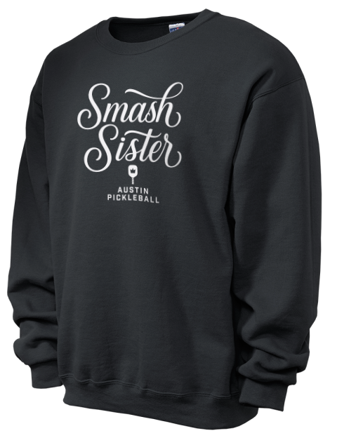 Pickleball Pretty Badass Unisex Crewneck Sweatshirt