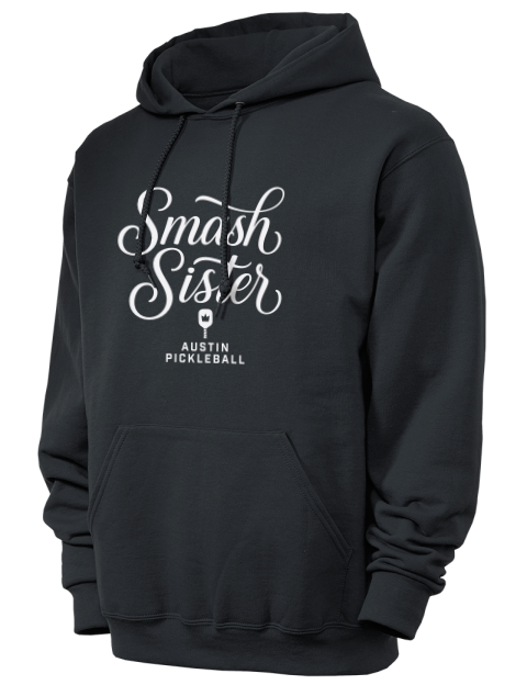 Pickleball Pretty Badass Unisex Hooded Sweatshirt