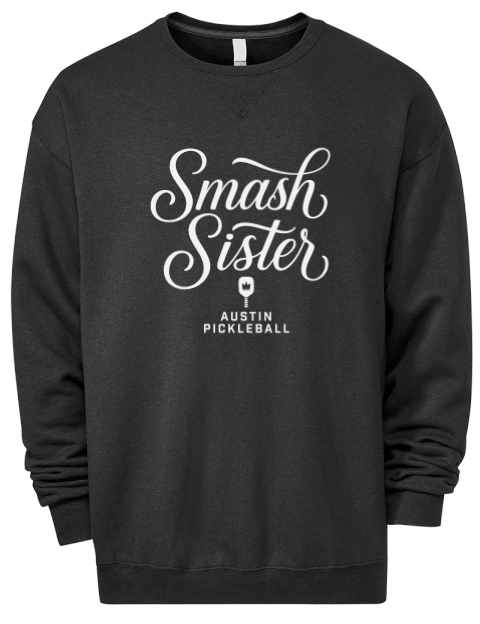 Pickleball Pretty Badass Premium Unisex Crewneck Sweatshirt