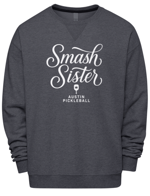 Pickleball Pretty Badass Premium Unisex Crewneck Sweatshirt