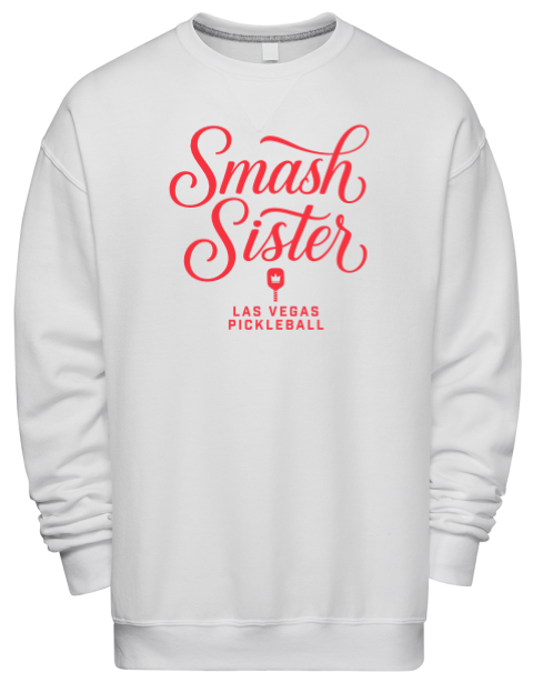 Pickleball Pretty Badass Premium Unisex Crewneck Sweatshirt