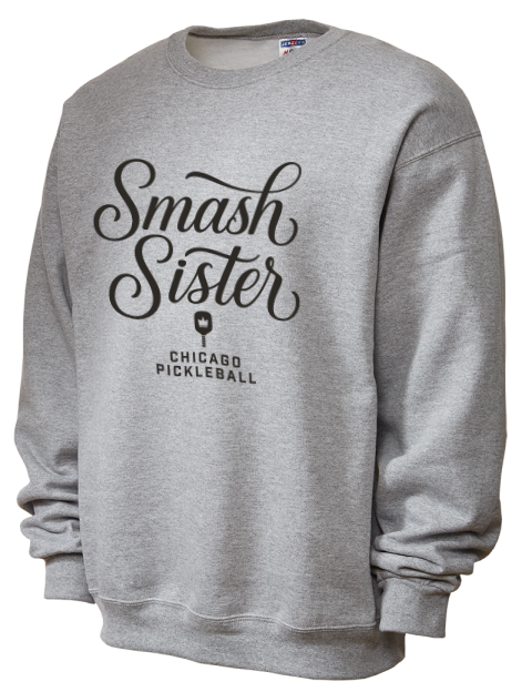 Pickleball Pretty Badass Unisex Crewneck Sweatshirt