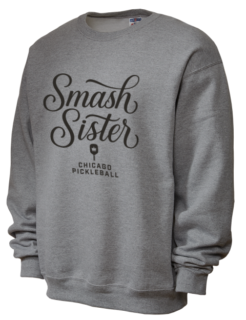 Pickleball Pretty Badass Unisex Crewneck Sweatshirt