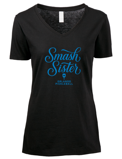 Pickleball Pretty Badass Premium Ladies V-Neck T-Shirt