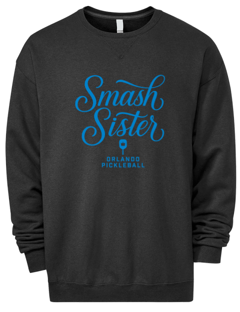 Pickleball Pretty Badass Premium Unisex Crewneck Sweatshirt