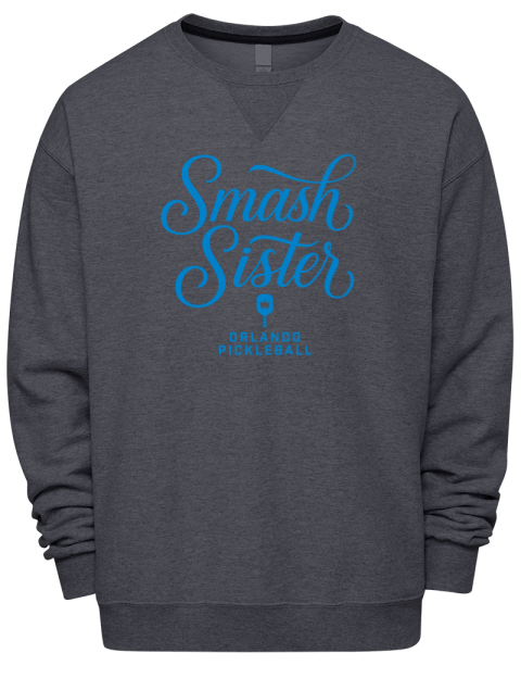 Pickleball Pretty Badass Premium Unisex Crewneck Sweatshirt