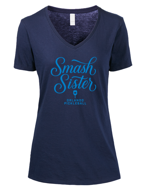 Pickleball Pretty Badass Premium Ladies V-Neck T-Shirt