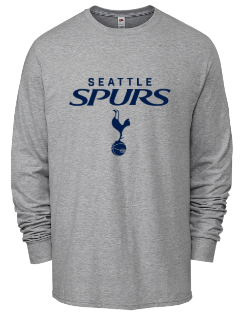 Stacked Seattle Spurs Men's Long-Sleeve T-Shirt | Swagsta