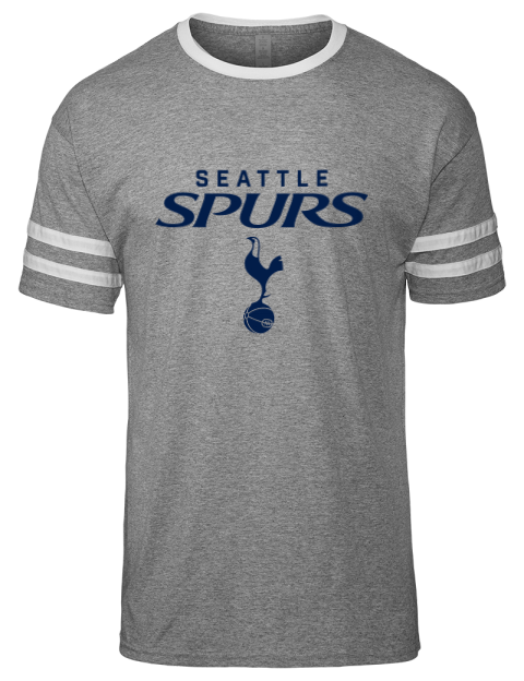 Stacked Seattle Spurs Men's Tri-Blend T-Shirt | Swagsta