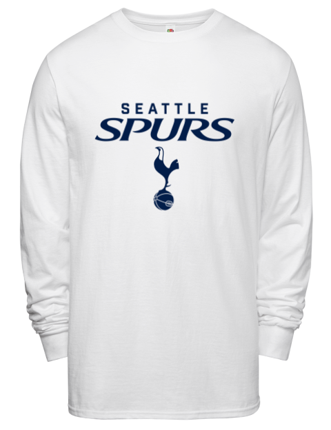 Stacked Seattle Spurs Men's Long-Sleeve T-Shirt | Swagsta