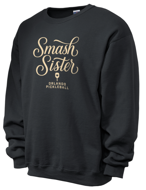 Pickleball Pretty Badass Unisex Crewneck Sweatshirt