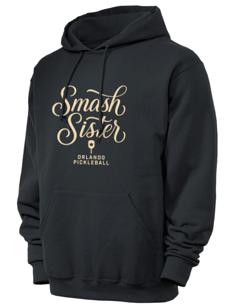 Pickleball Pretty Badass Unisex Hooded Sweatshirt