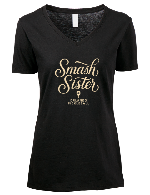 Pickleball Pretty Badass Premium Ladies V-Neck T-Shirt