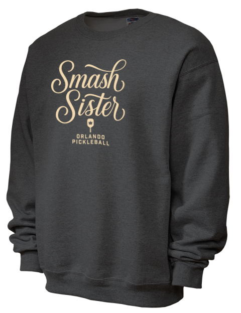 Pickleball Pretty Badass Unisex Crewneck Sweatshirt