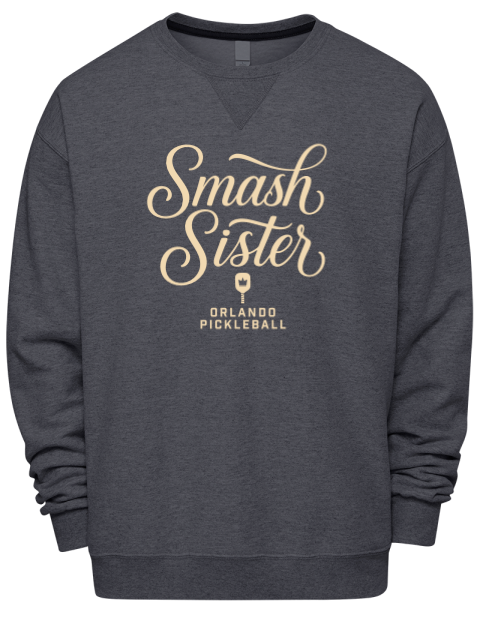 Pickleball Pretty Badass Premium Unisex Crewneck Sweatshirt