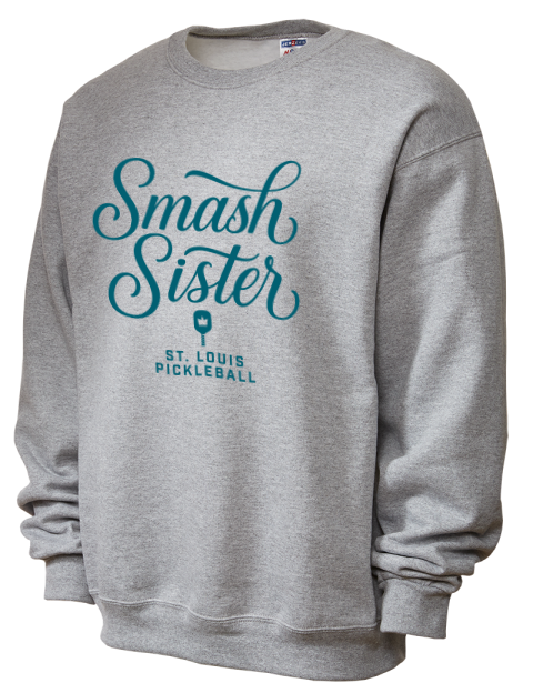 Pickleball Pretty Badass Unisex Crewneck Sweatshirt