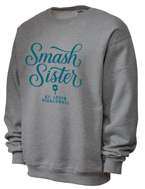 Pickleball Pretty Badass Unisex Crewneck Sweatshirt
