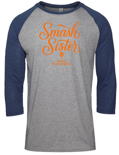 Pickleball Pretty Badass Unisex Premium Three-Quarter Raglan T-Shirt