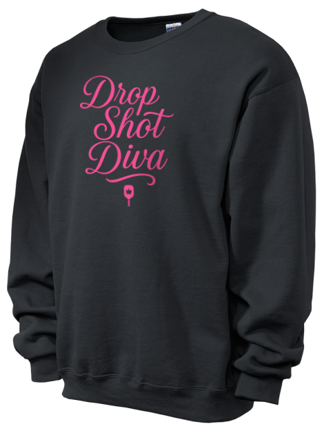 Pickleball Pretty Badass Unisex Crewneck Sweatshirt