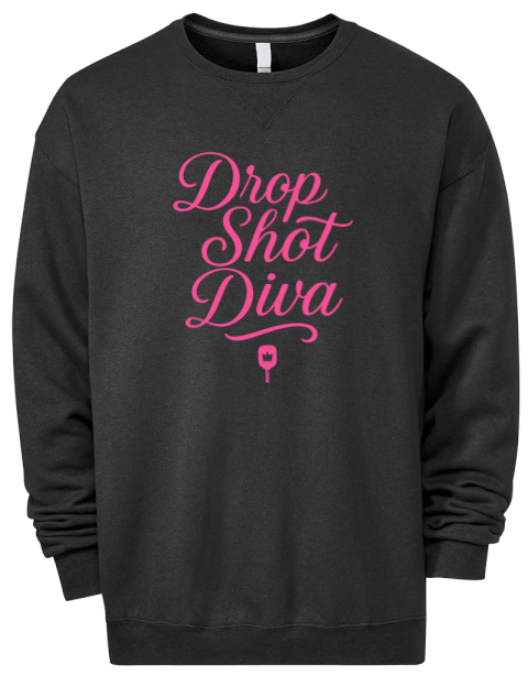 Pickleball Pretty Badass Premium Unisex Crewneck Sweatshirt