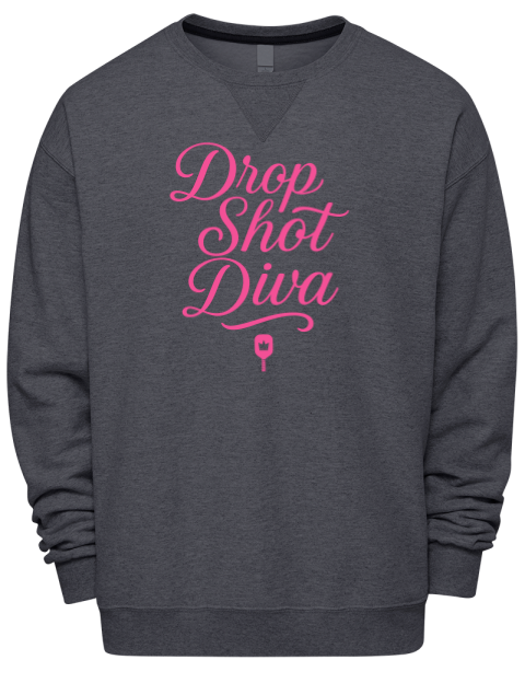 Pickleball Pretty Badass Premium Unisex Crewneck Sweatshirt