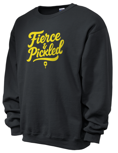 Pickleball Pretty Badass Unisex Crewneck Sweatshirt