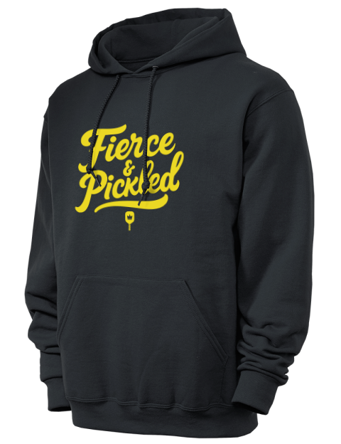 Pickleball Pretty Badass Unisex Hooded Sweatshirt