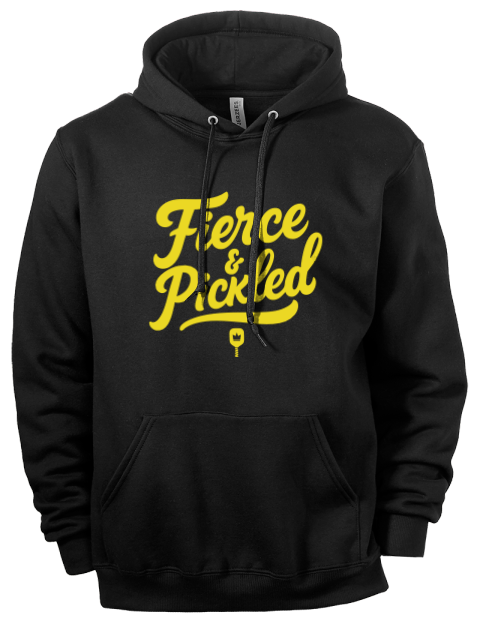 Pickleball Pretty Badass Eco Premium Unisex Hooded Sweatshirt