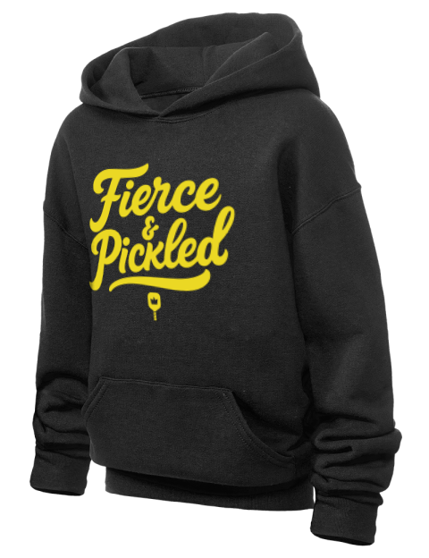 Pickleball Pretty Badass Youth Hooded Sweatshirt