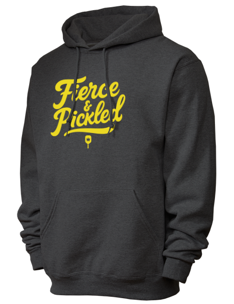 Pickleball Pretty Badass Unisex Hooded Sweatshirt