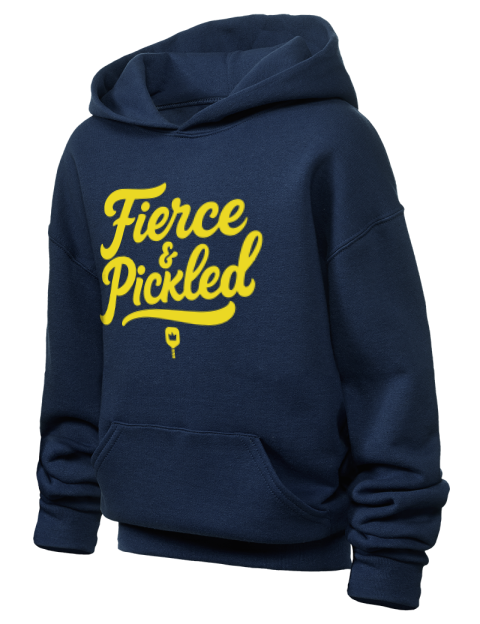 Pickleball Pretty Badass Youth Hooded Sweatshirt