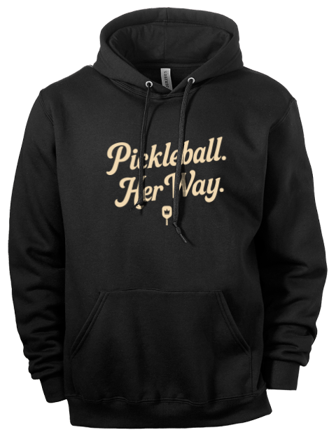 Pickleball Pretty Badass Eco Premium Unisex Hooded Sweatshirt