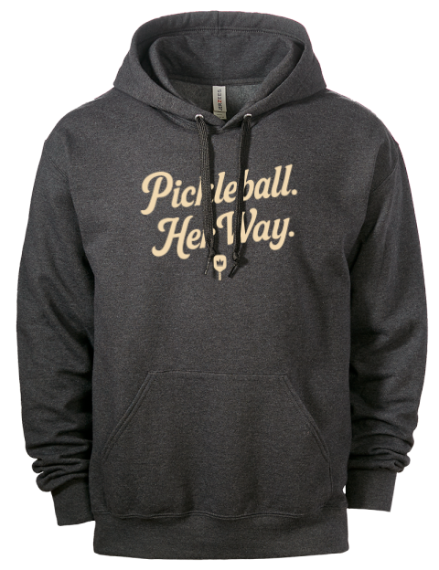 Pickleball Pretty Badass Eco Premium Unisex Hooded Sweatshirt