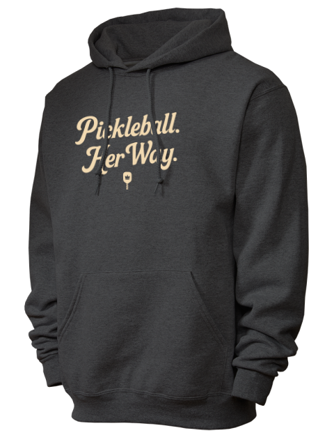 Pickleball Pretty Badass Unisex Hooded Sweatshirt