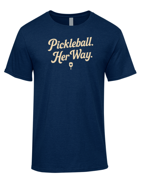 Pickleball Pretty Badass Premium Ring-Spun Cotton Unisex T-Shirt