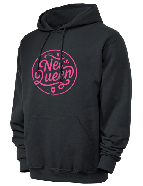 Pickleball Pretty Badass Unisex Hooded Sweatshirt