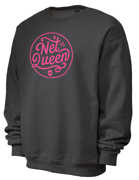 Pickleball Pretty Badass Unisex Crewneck Sweatshirt
