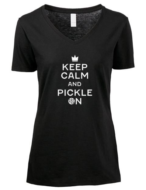 Pickleball Bangers & Smash Premium Ladies V-Neck T-Shirt