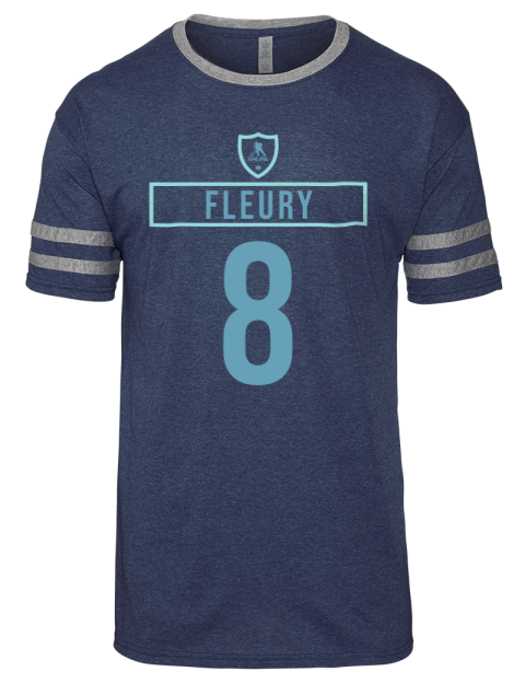 Away Jersey Cale Fleury Men's Tri-Blend T-Shirt | Swagsta