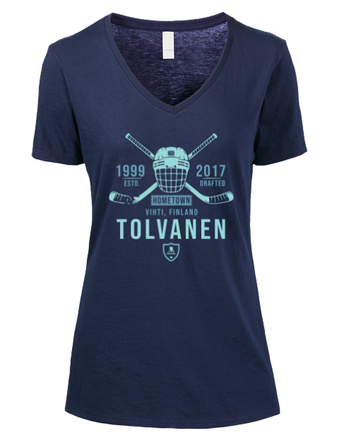 Heritage Eeli Tolvanen Premium Ladies V-Neck T-Shirt | Swagsta