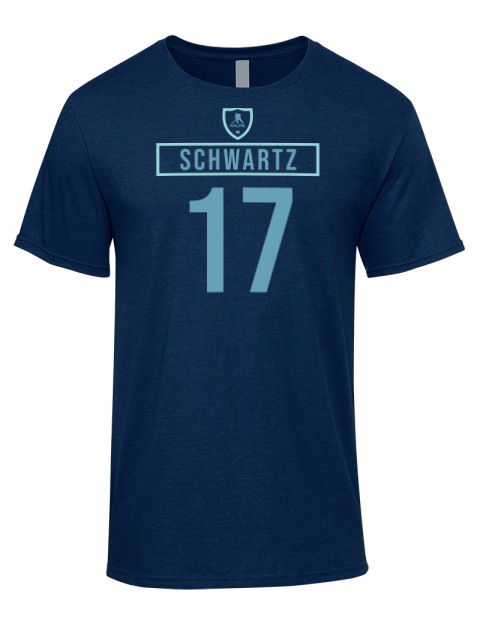 Away Jersey Jaden Schwartz Premium Ring-Spun Cotton Unisex T-Shirt | Swagsta