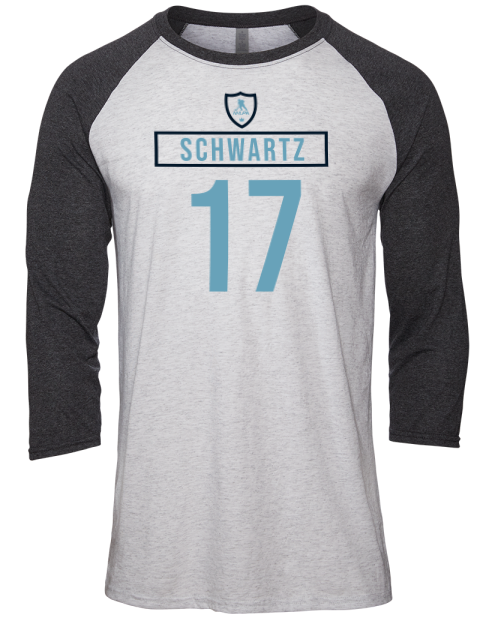 Home Jersey Jaden Schwartz Unisex Premium Three-Quarter Raglan T-Shirt | Swagsta