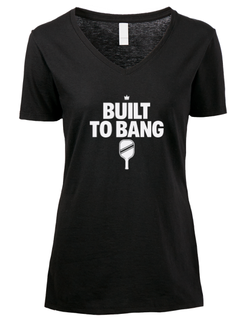 Pickleball Bangers & Smash Premium Ladies V-Neck T-Shirt