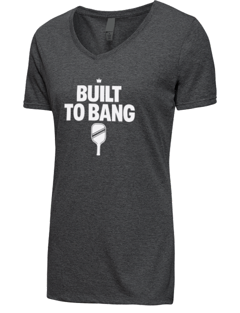 Pickleball Bangers & Smash Premium Ladies V-Neck T-Shirt