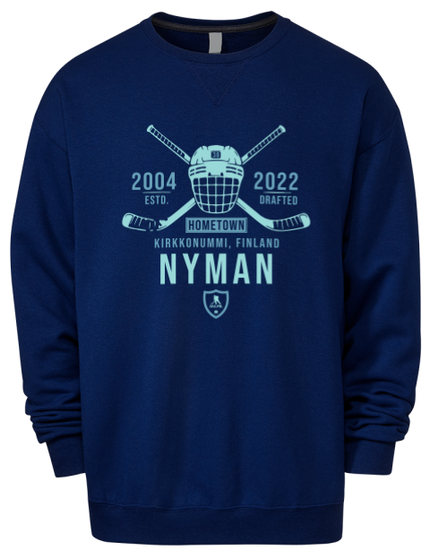 Heritage Jani Nyman Premium Unisex Crewneck Sweatshirt | Swagsta