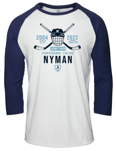 Classic Heritage Jani Nyman Unisex Premium Three-Quarter Raglan T-Shirt | Swagsta